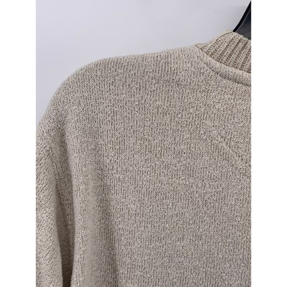 ESY SURF CO Men's Beige Knit Embroidered Portland Maine Crewneck Sweater SZ S - Picture 6 of 10